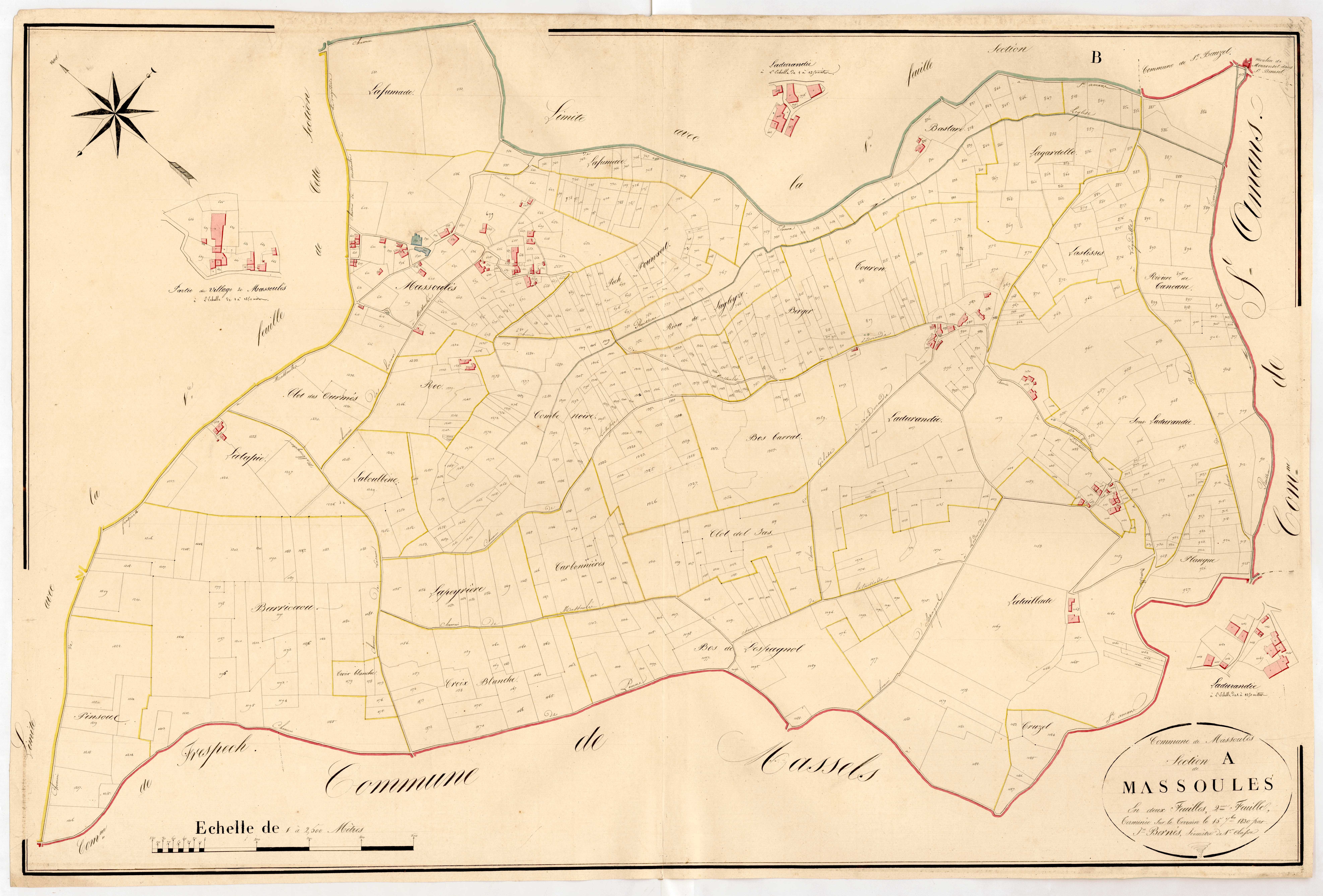 Plan napoléonien, atlas-A2 Massoulès, Massoulès