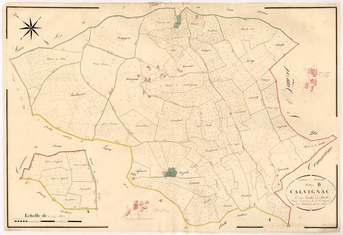 Plan napoléonien, atlas-B1 Calvignac, Massoulès