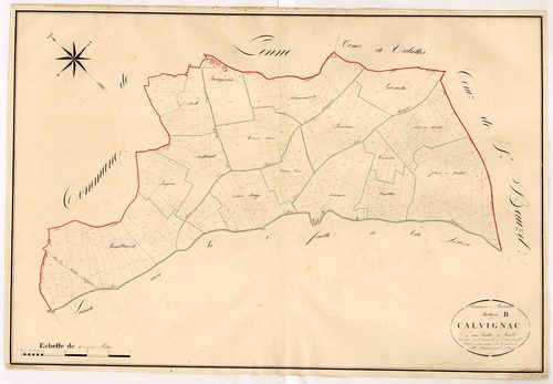 Plan napoléonien, atlas-B2 Calvignac, Massoulès