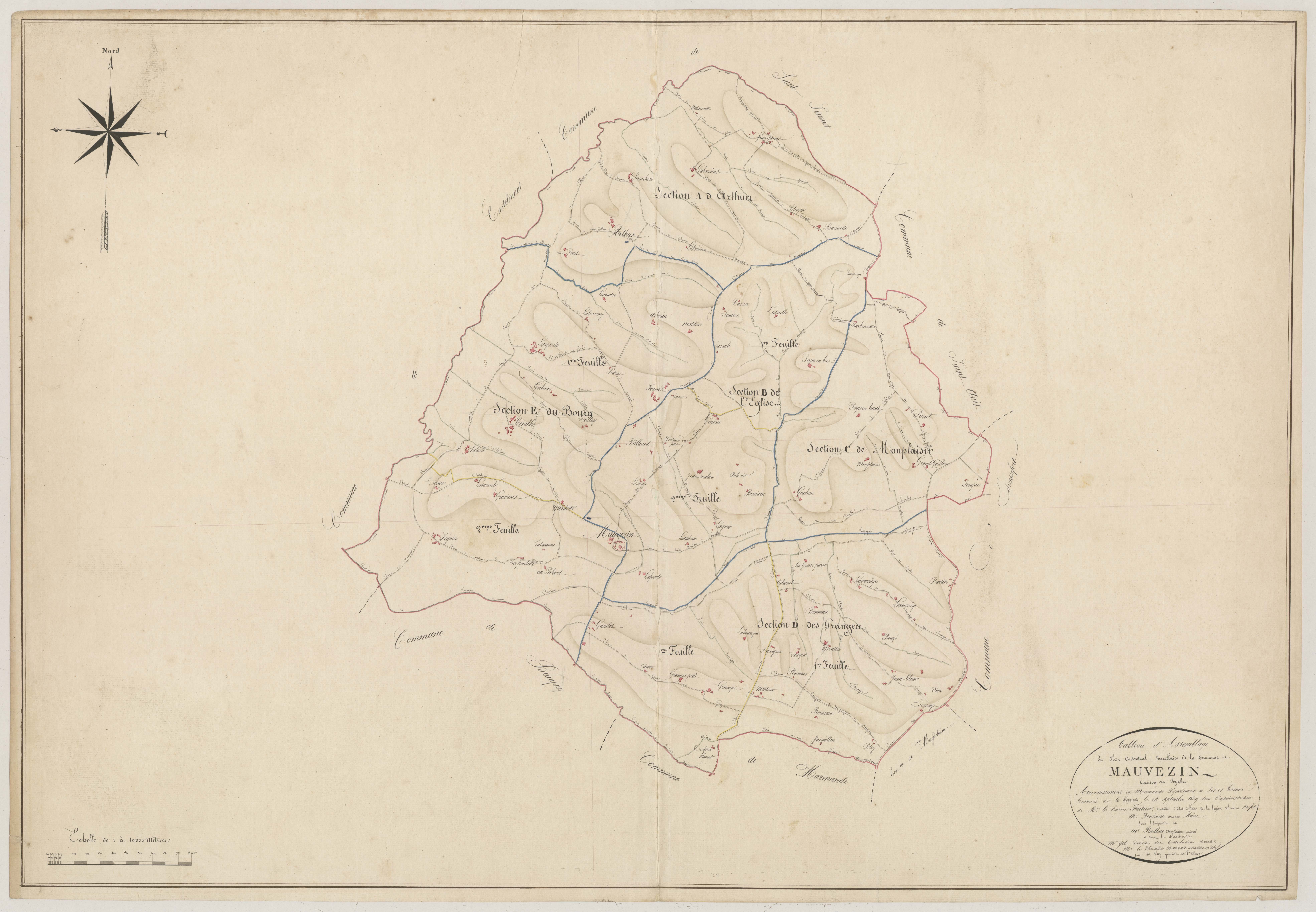 Plan napoléonien, atlas-TA, Mauvezin-sur-Gupie