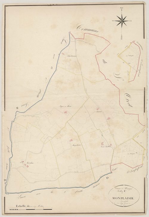 Plan napoléonien, atlas-C Monplaisir, Mauvezin-sur-Gupie