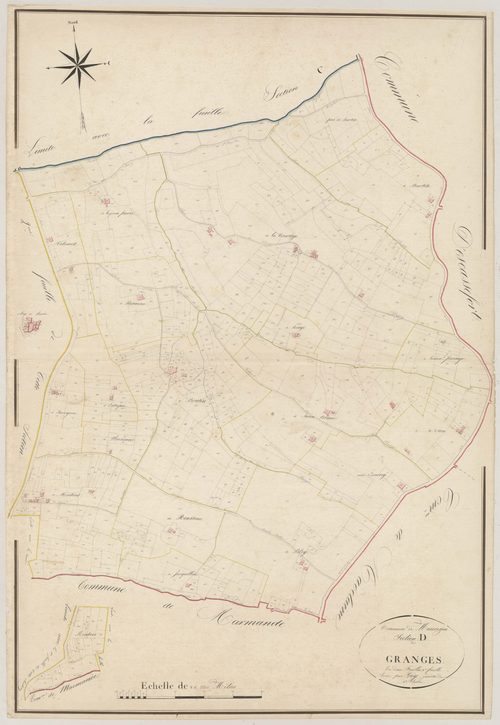 Plan napoléonien, atlas-D1 Granges, Mauvezin-sur-Gupie