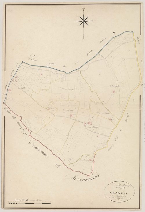Plan napoléonien, atlas-D2 Granges, Mauvezin-sur-Gupie