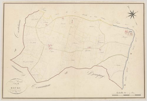 Plan napoléonien, atlas-E2 Le Bourg, Mauvezin-sur-Gupie