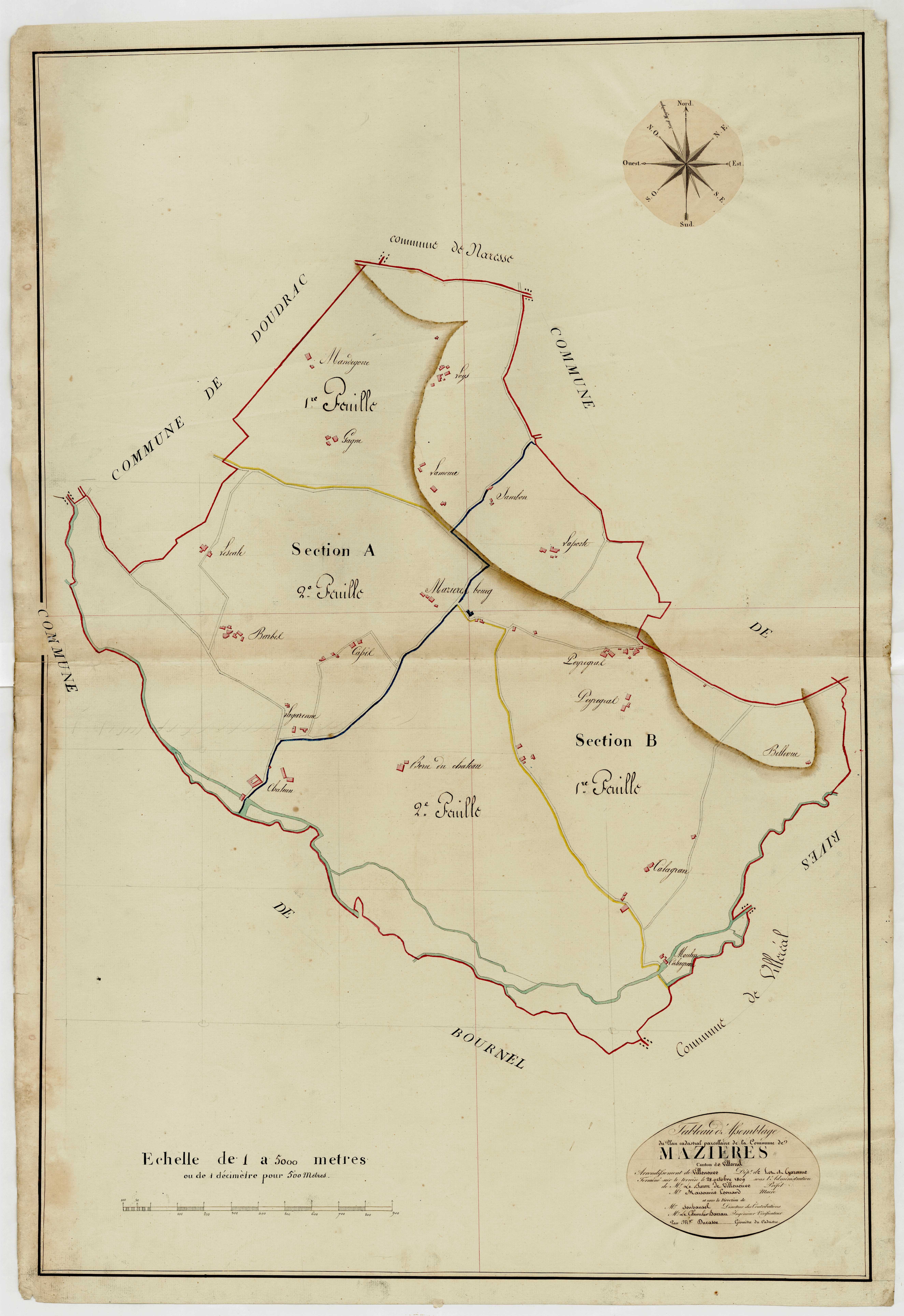 Plan primitif, atlas-TA, Mazières-Naresse