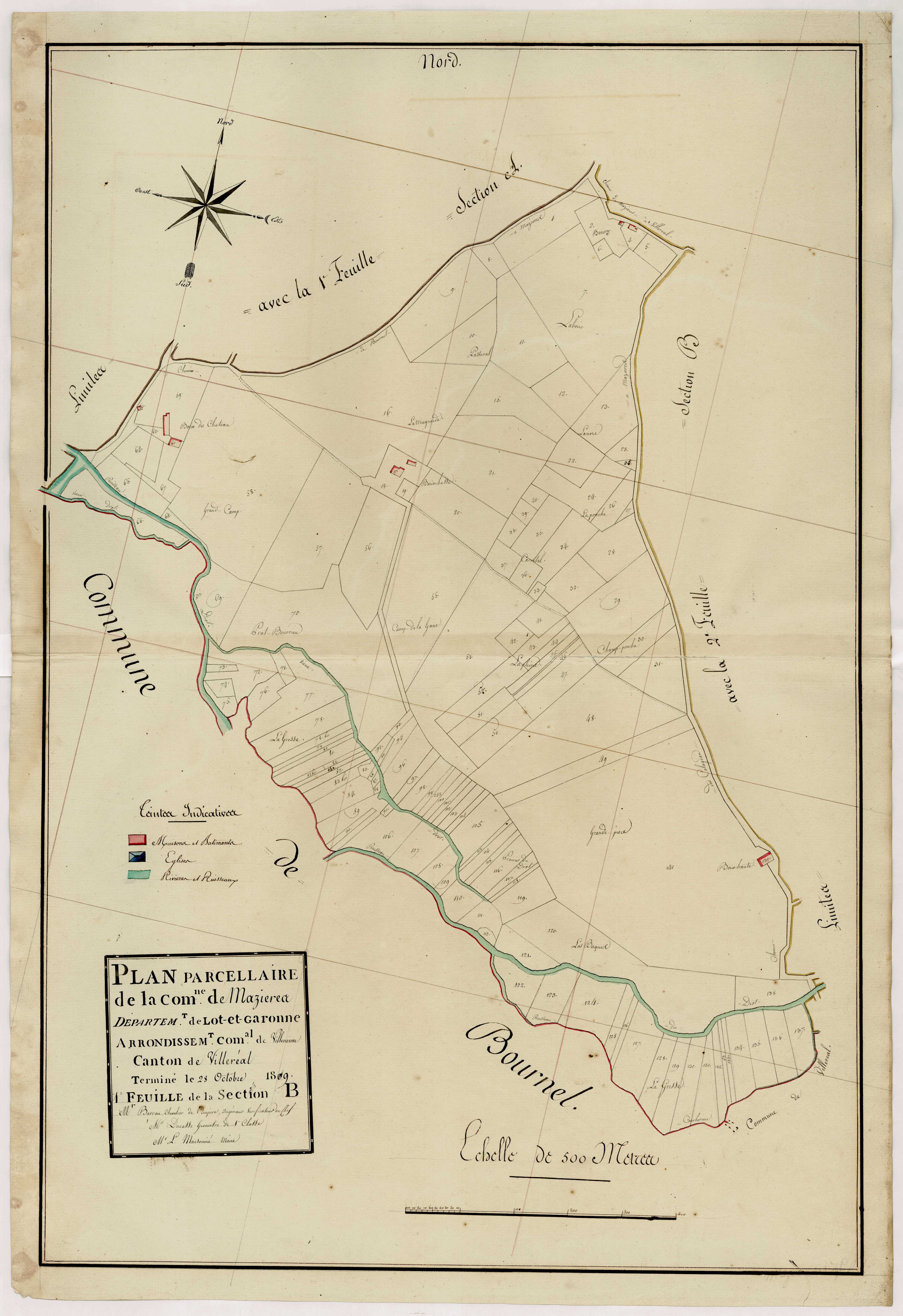Plan primitif, atlas-B1, Mazières-Naresse