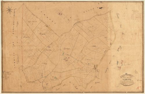 Plan napoléonien, feuille préparatoire-A2 Naresse, Mazières-Naresse