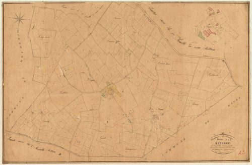 Plan napoléonien, feuille préparatoire-A3 Naresse, Mazières-Naresse
