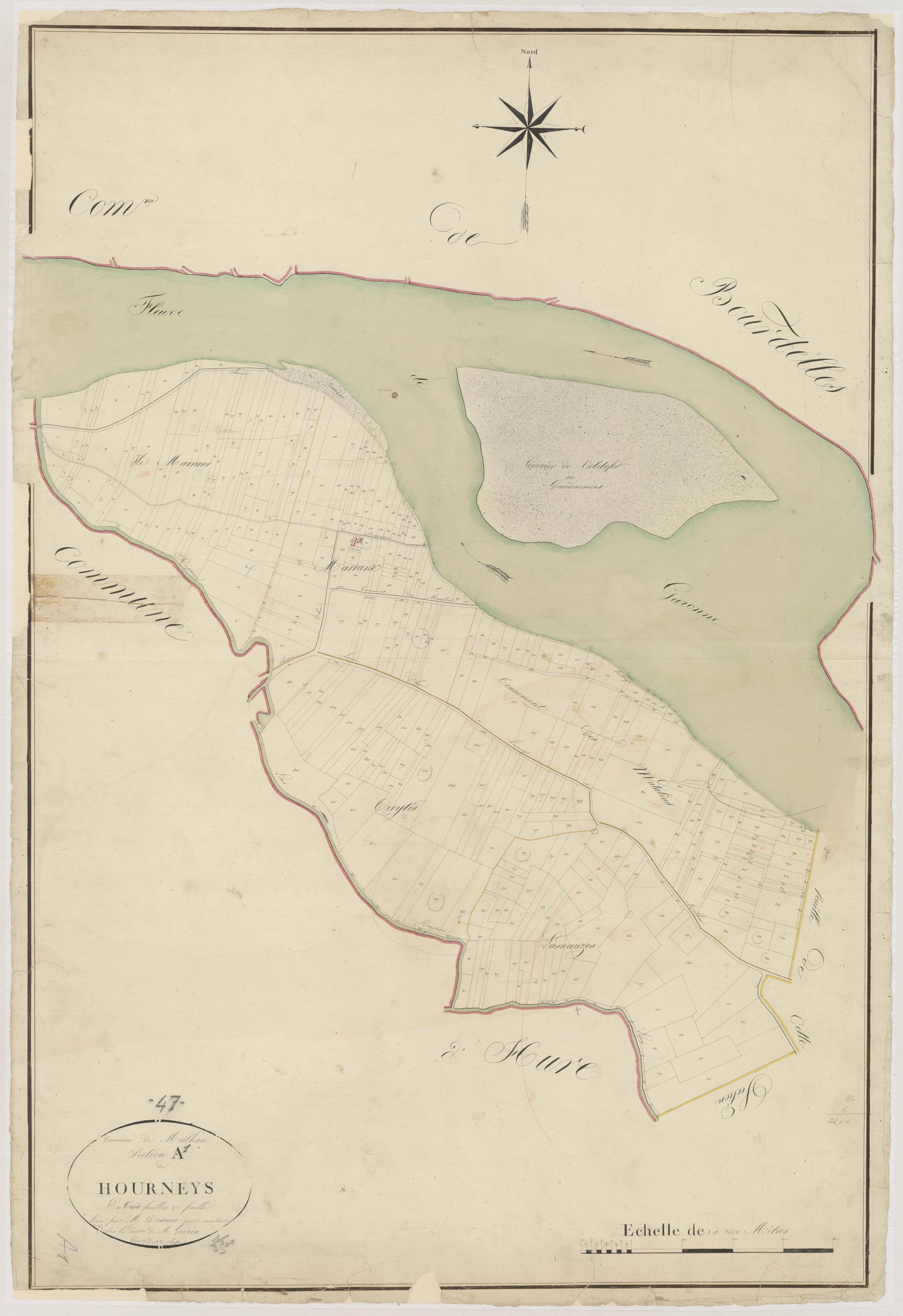 Plan napoléonien, atlas-A1 Hourneys, Meilhan-sur-Garonne