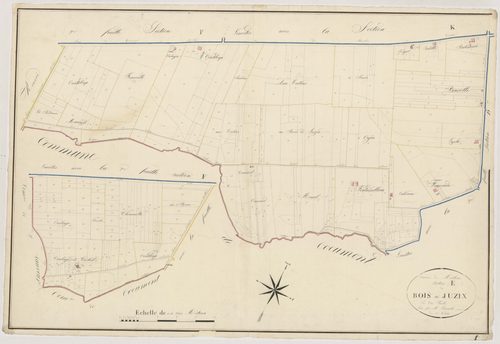 Plan napoléonien, atlas-E Bois-de-Jusix, Meilhan-sur-Garonne