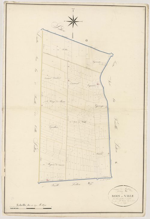 Plan napoléonien, atlas-G2 Bois-de-Ville, Meilhan-sur-Garonne