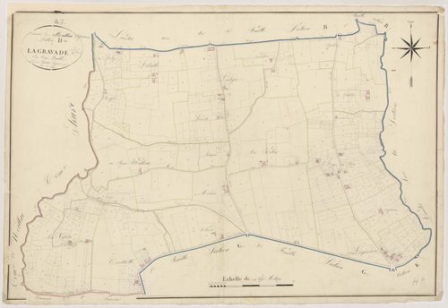 Plan napoléonien, atlas-H Lagravade, Meilhan-sur-Garonne