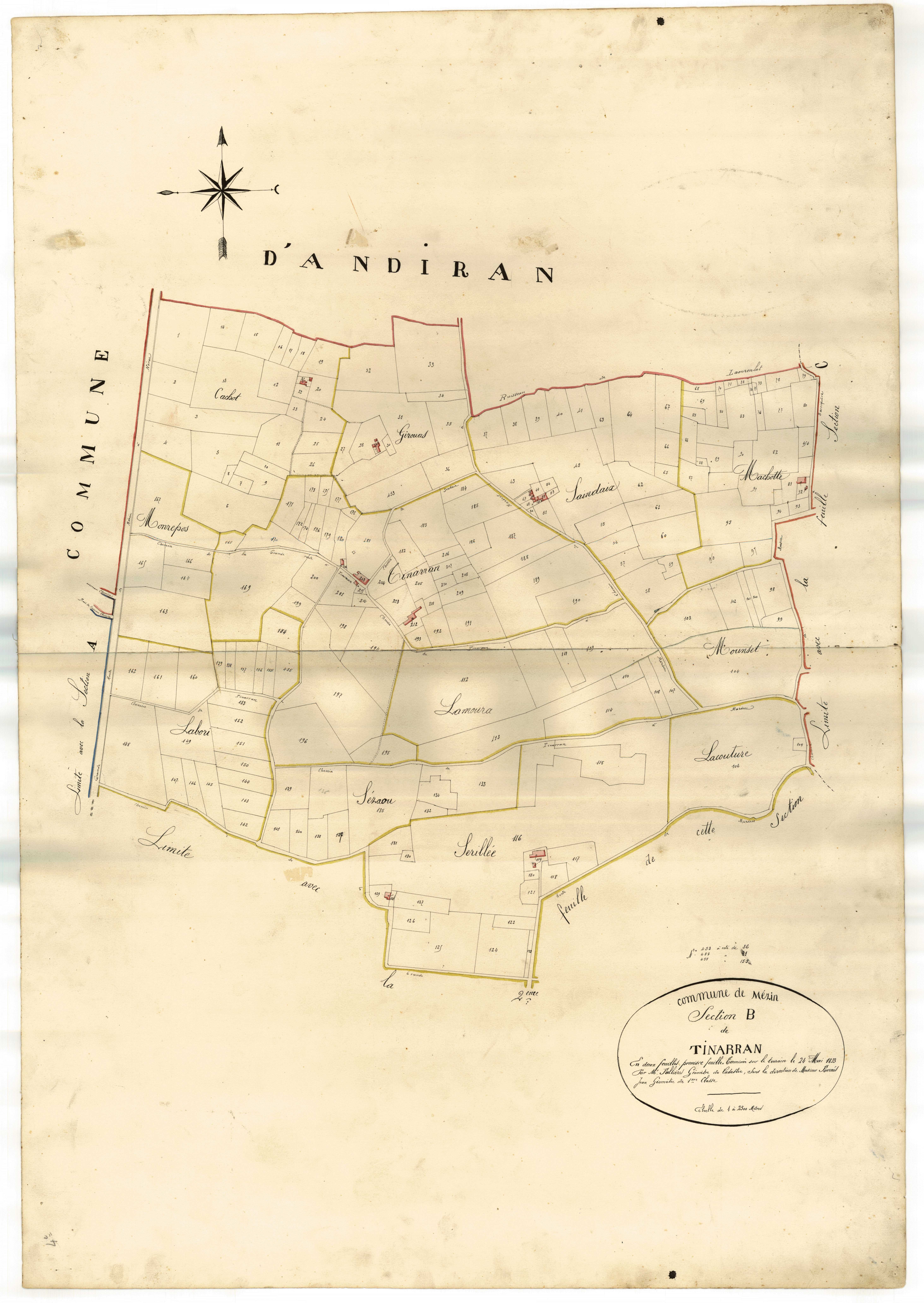 Plan napoléonien-B1 Tinarran, Mézin