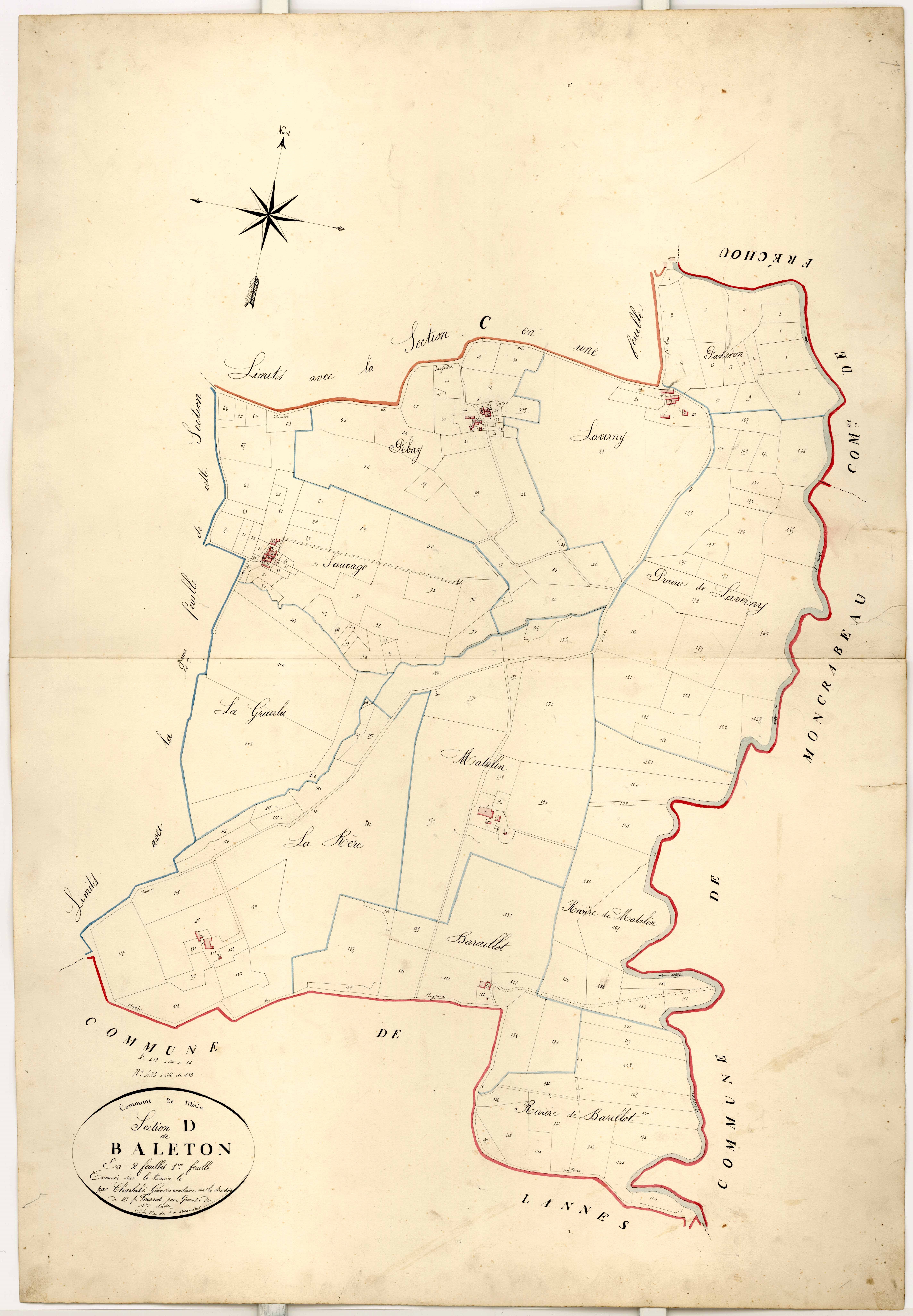 Plan napoléonien-D1 Baleton, Mézin