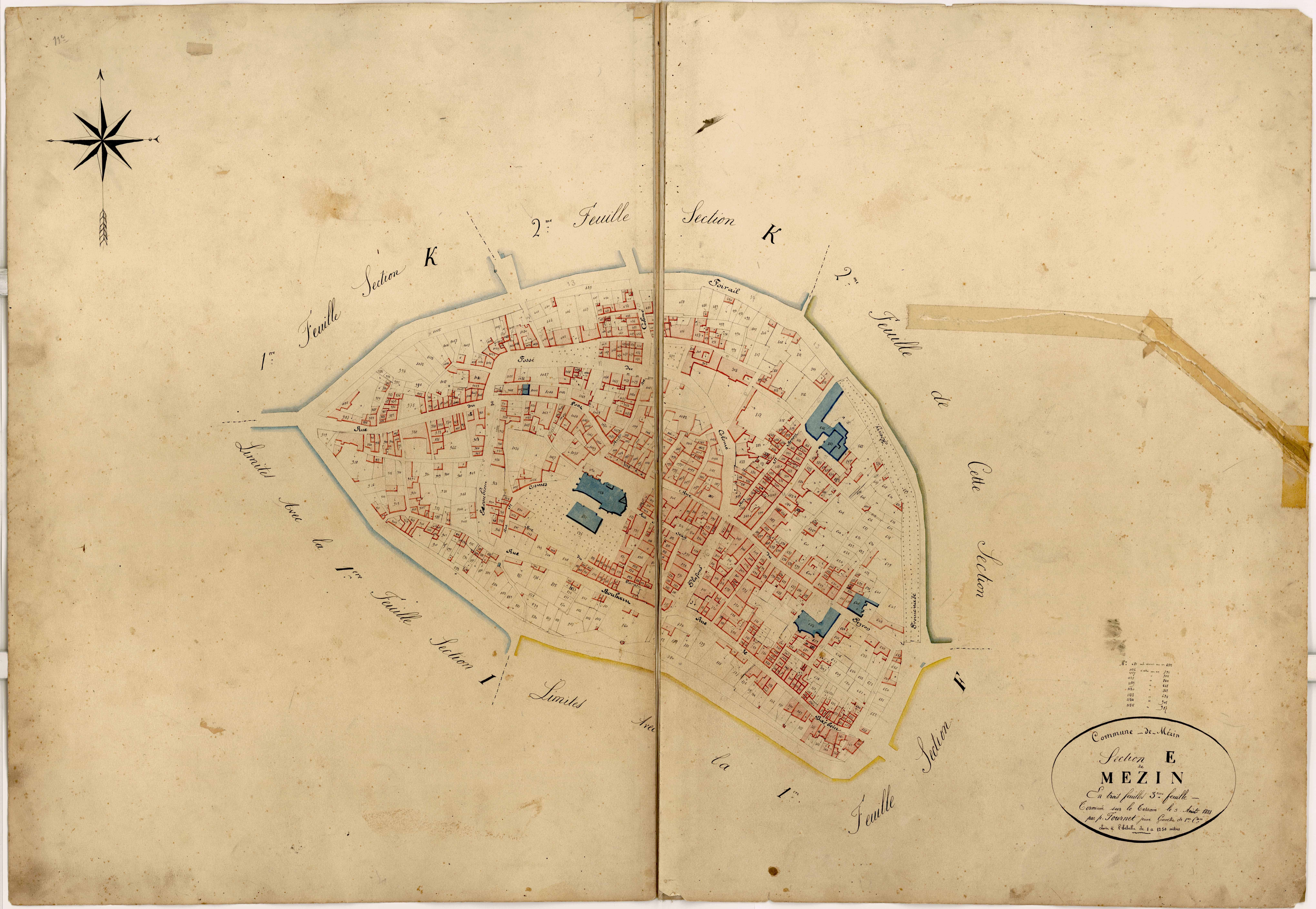 Plan napoléonien-E3 Mézin, Mézin
