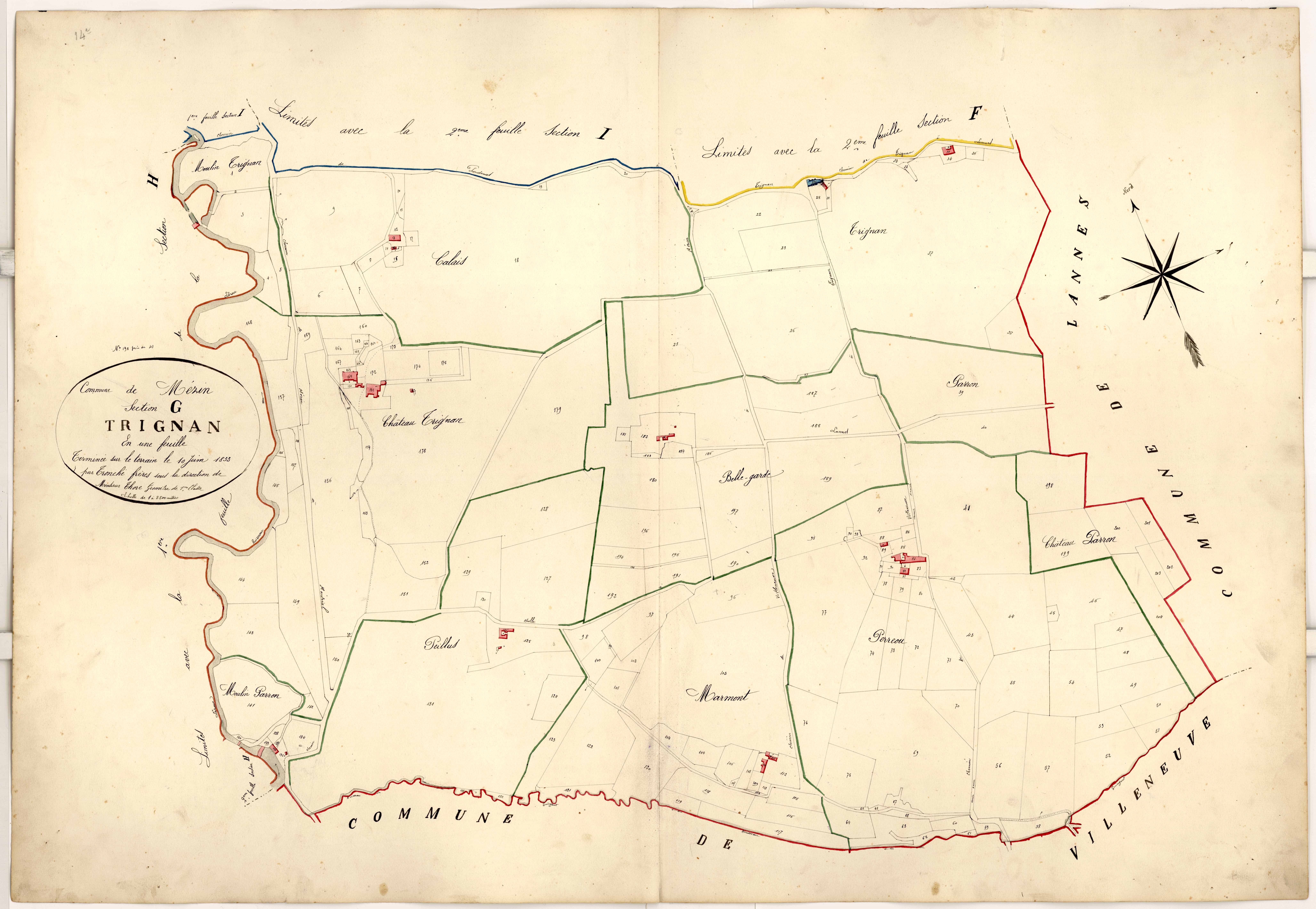 Plan napoléonien-G Trignan, Mézin