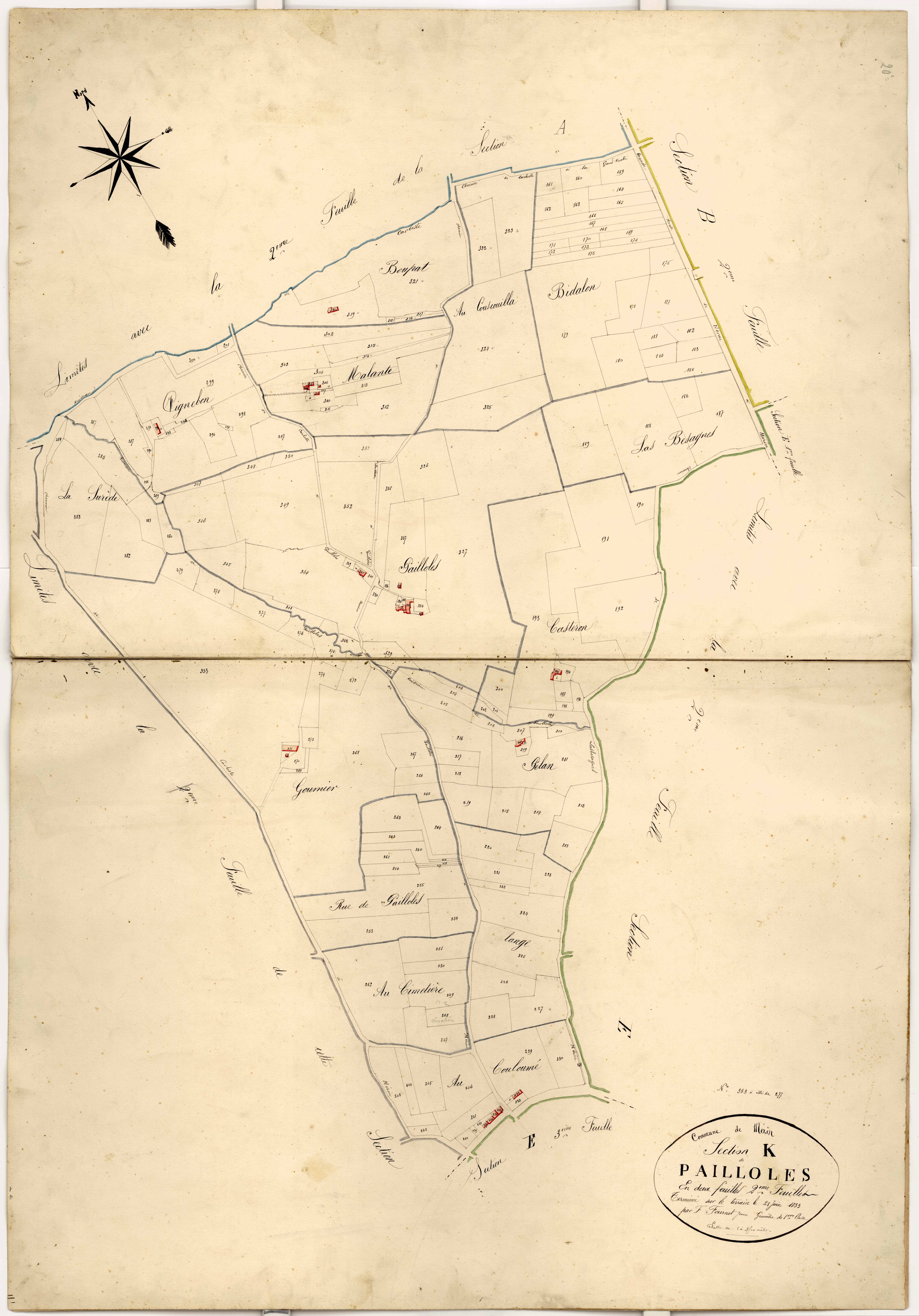Plan napoléonien-K2 Pailloles, Mézin