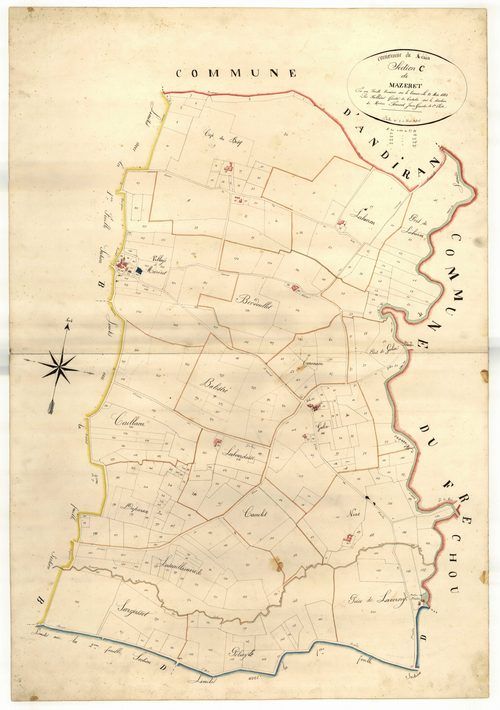 Plan napoléonien-C Mazeret, Mézin