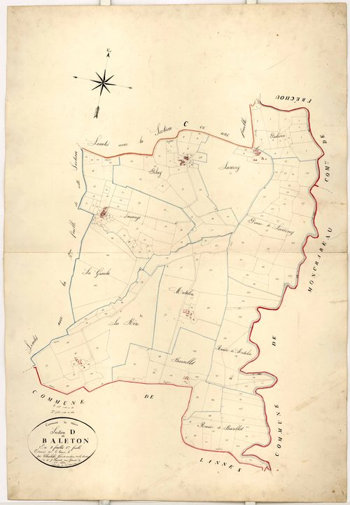 Plan napoléonien-D1 Baleton, Mézin