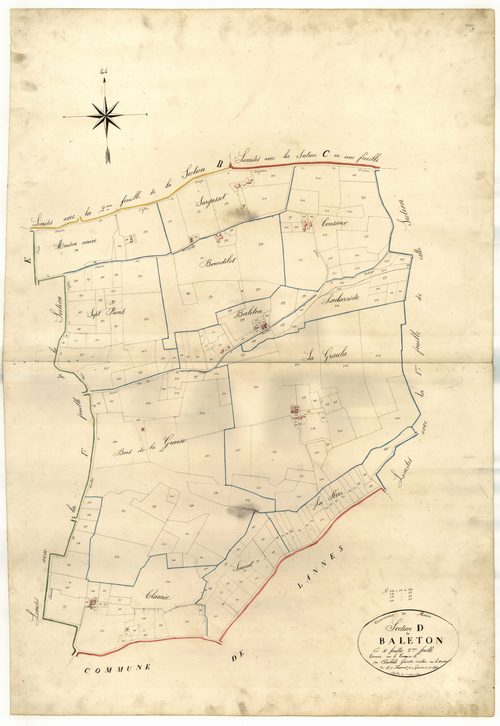 Plan napoléonien-D2 Baleton, Mézin