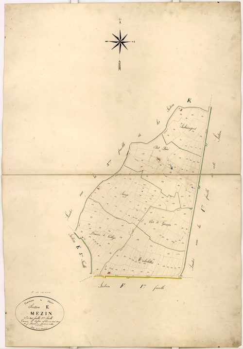 Plan napoléonien-E2 Mézin, Mézin