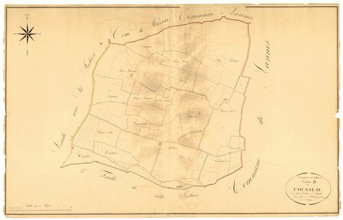 Plan napoléonien, atlas-B1 Cousseau, Villeneuve-de-Mézin