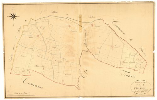 Plan napoléonien, atlas-B2 Cousseau, Villeneuve-de-Mézin