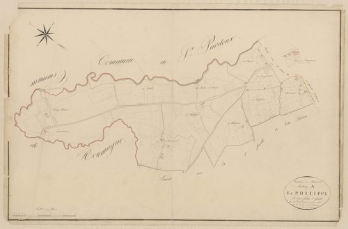 Plan napoléonien, atlas-A1 La Philippe, Miramont-de-Guyenne