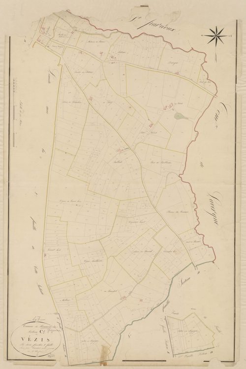 Plan napoléonien, atlas-C1 Vézis, Miramont-de-Guyenne
