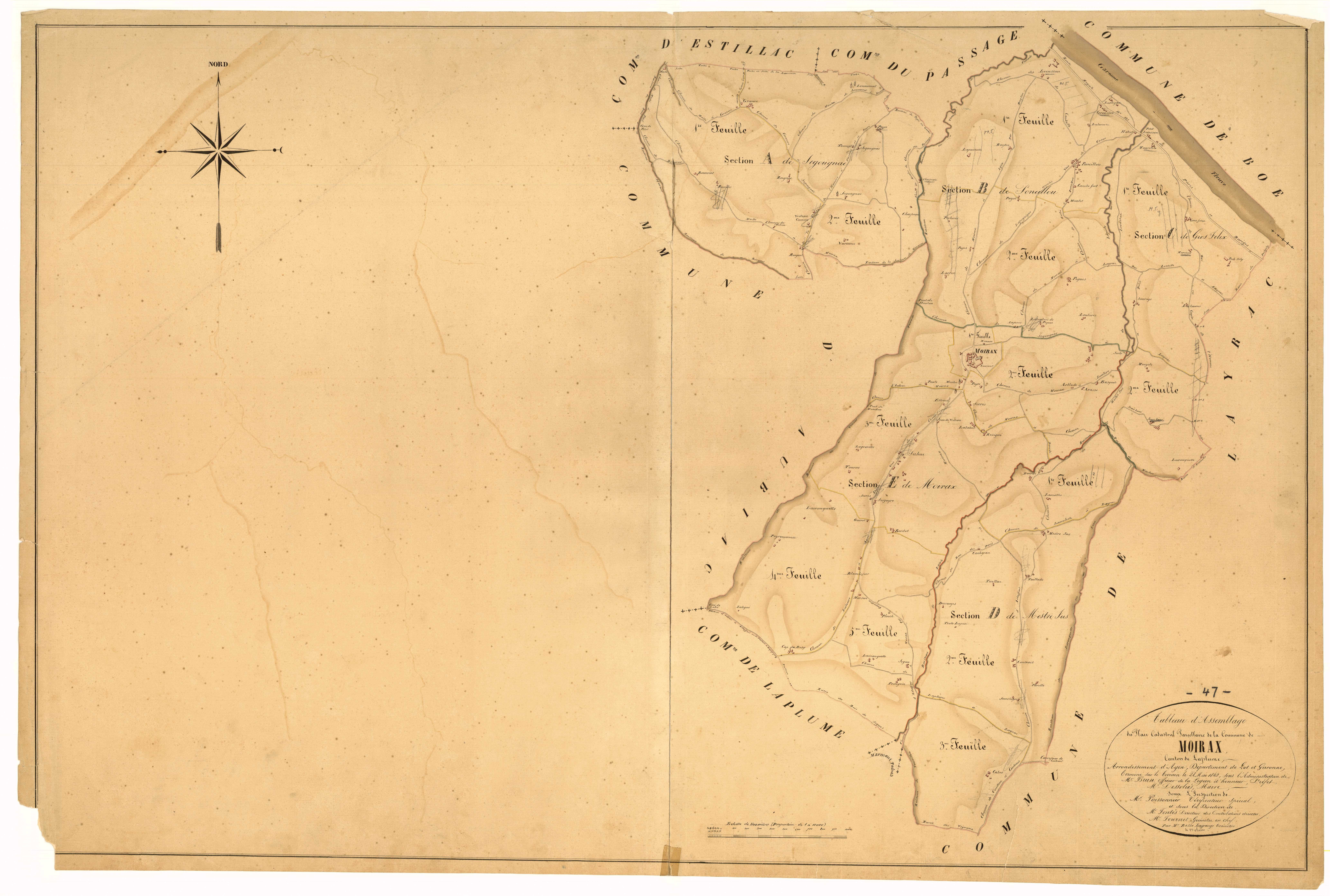 Plan napoléonien, atlas-TA, Moirax