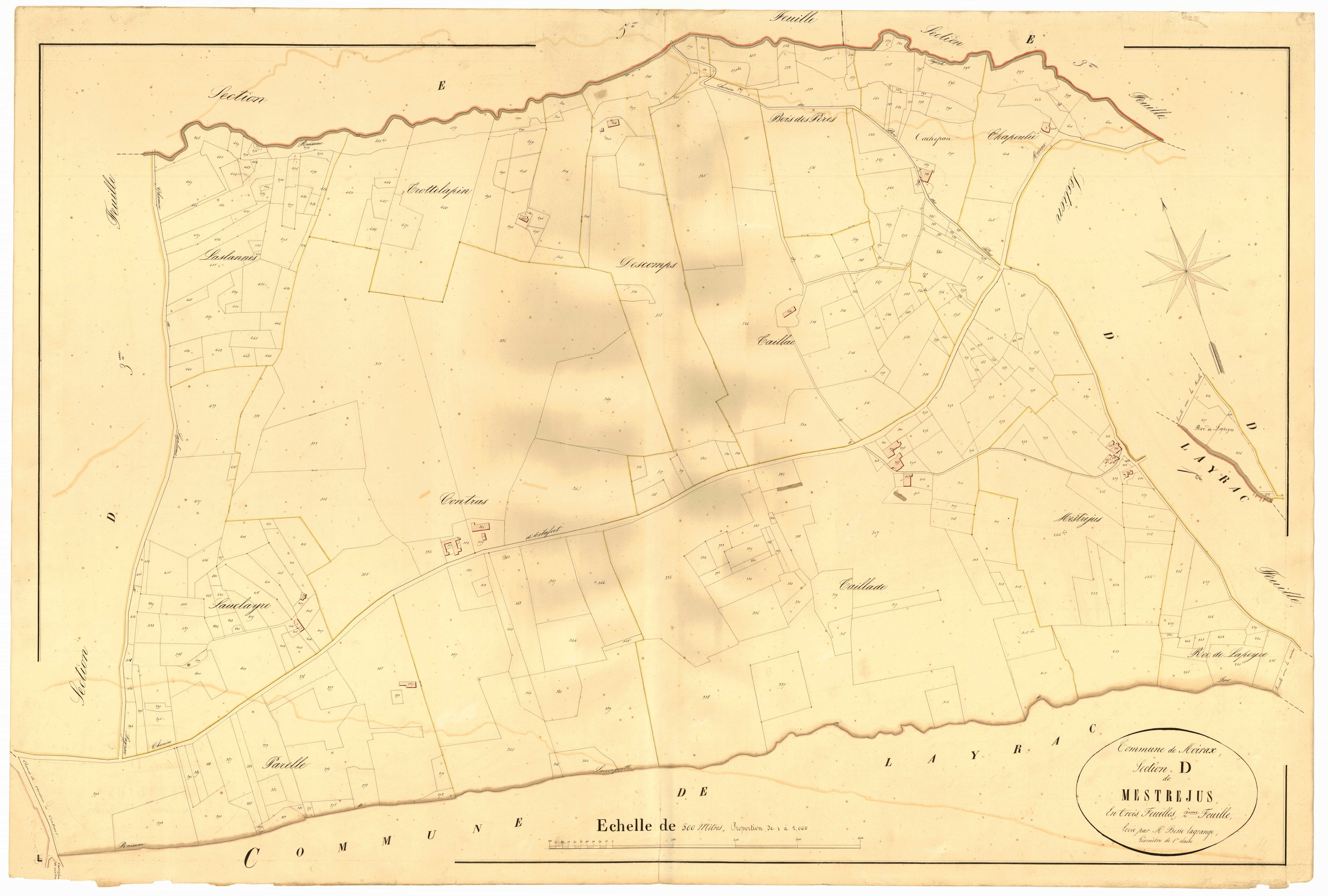 Plan napoléonien, atlas-D2 Mestrejus, Moirax