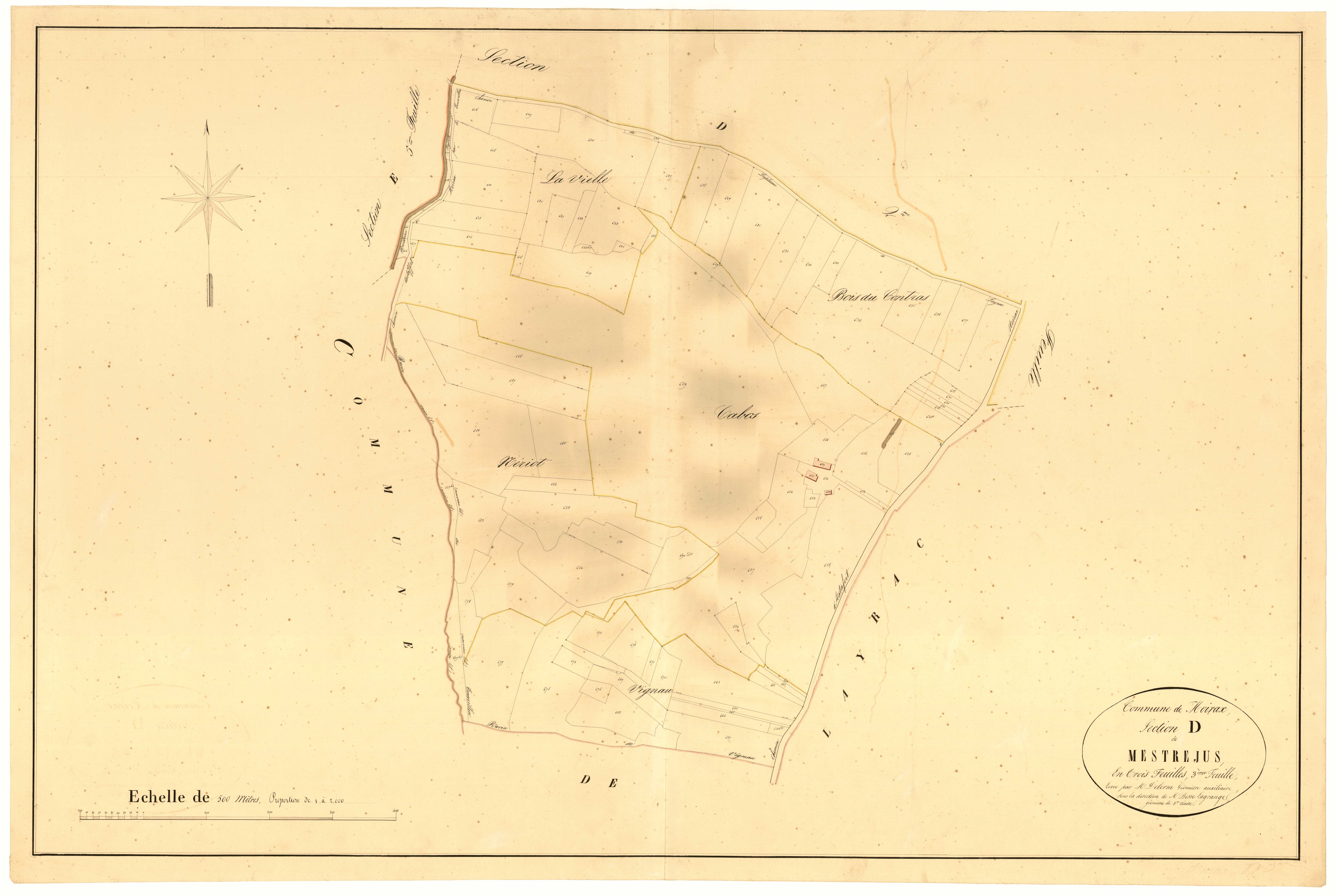 Plan napoléonien, atlas-D3 Mestrejus, Moirax