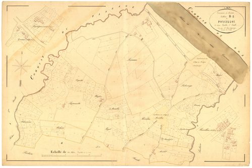 Plan napoléonien, atlas-B1 Poncillou, Moirax