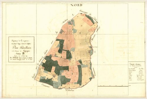 Plan primitif, atlas-B, Ségougnac (voir Moirax)