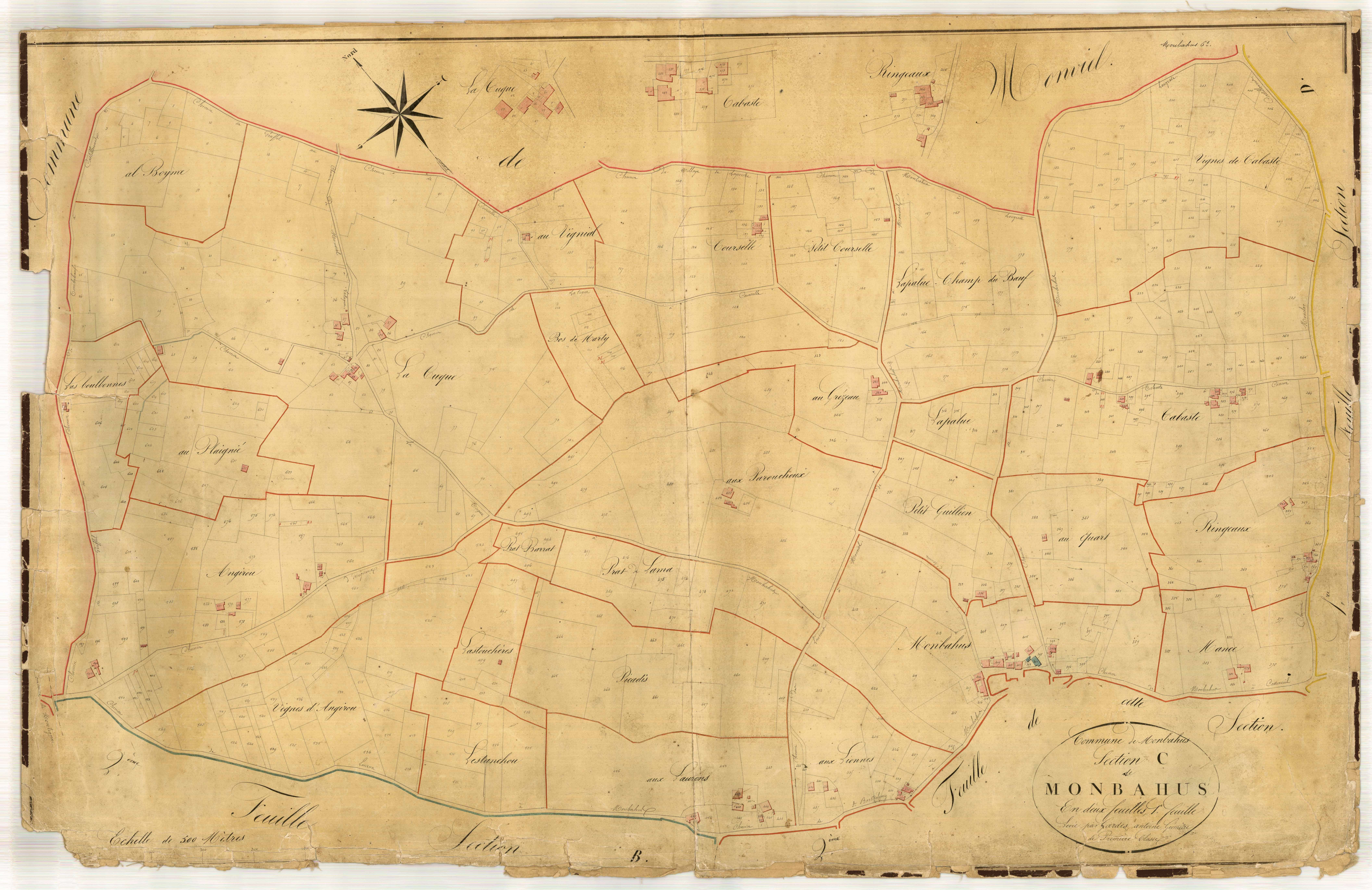 Plan napoléonien-C1 Monbahus, Monbahus