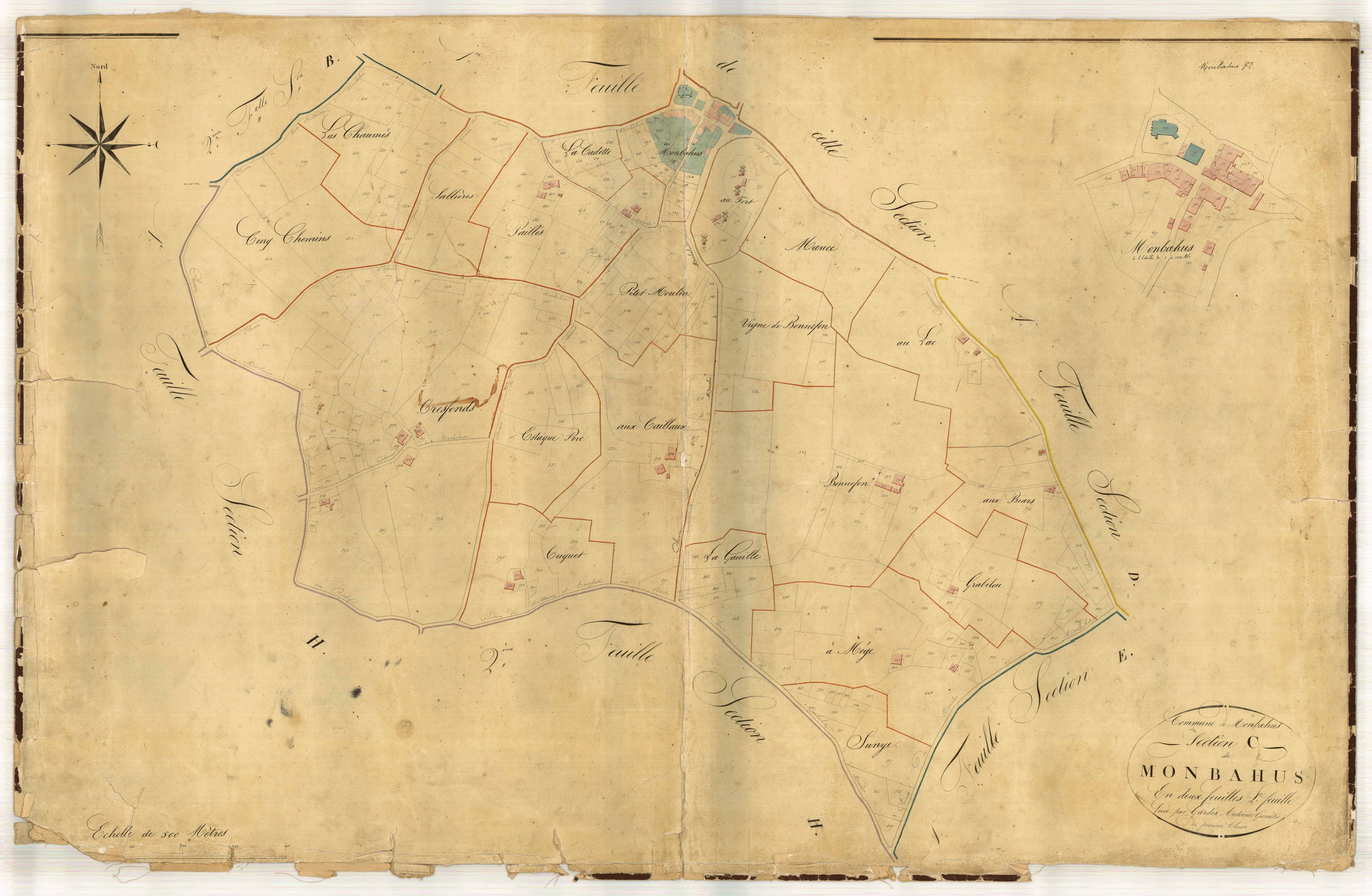 Plan napoléonien-C2 Monbahus, Monbahus