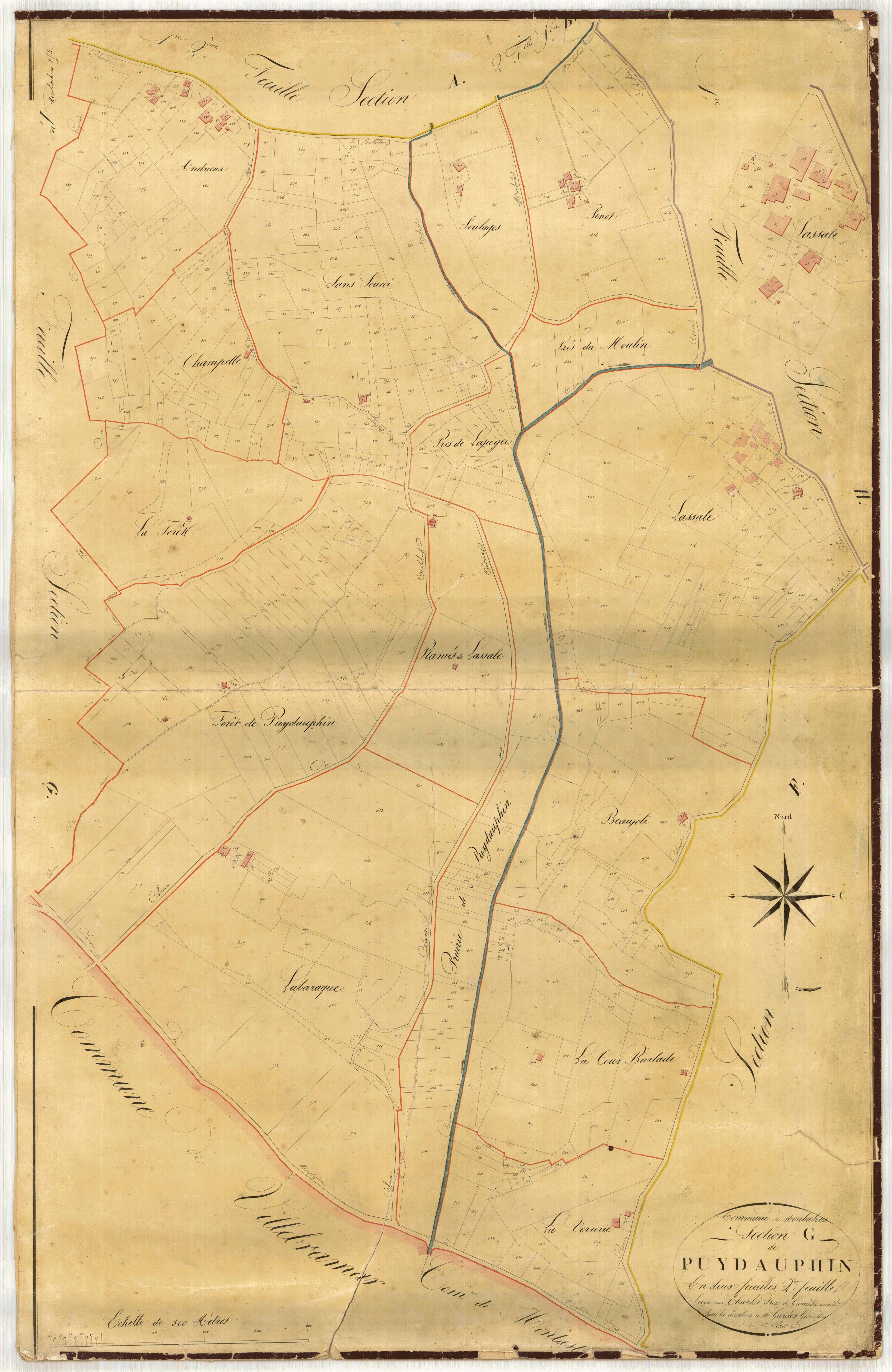 Plan napoléonien-G2 Puydauphin, Monbahus