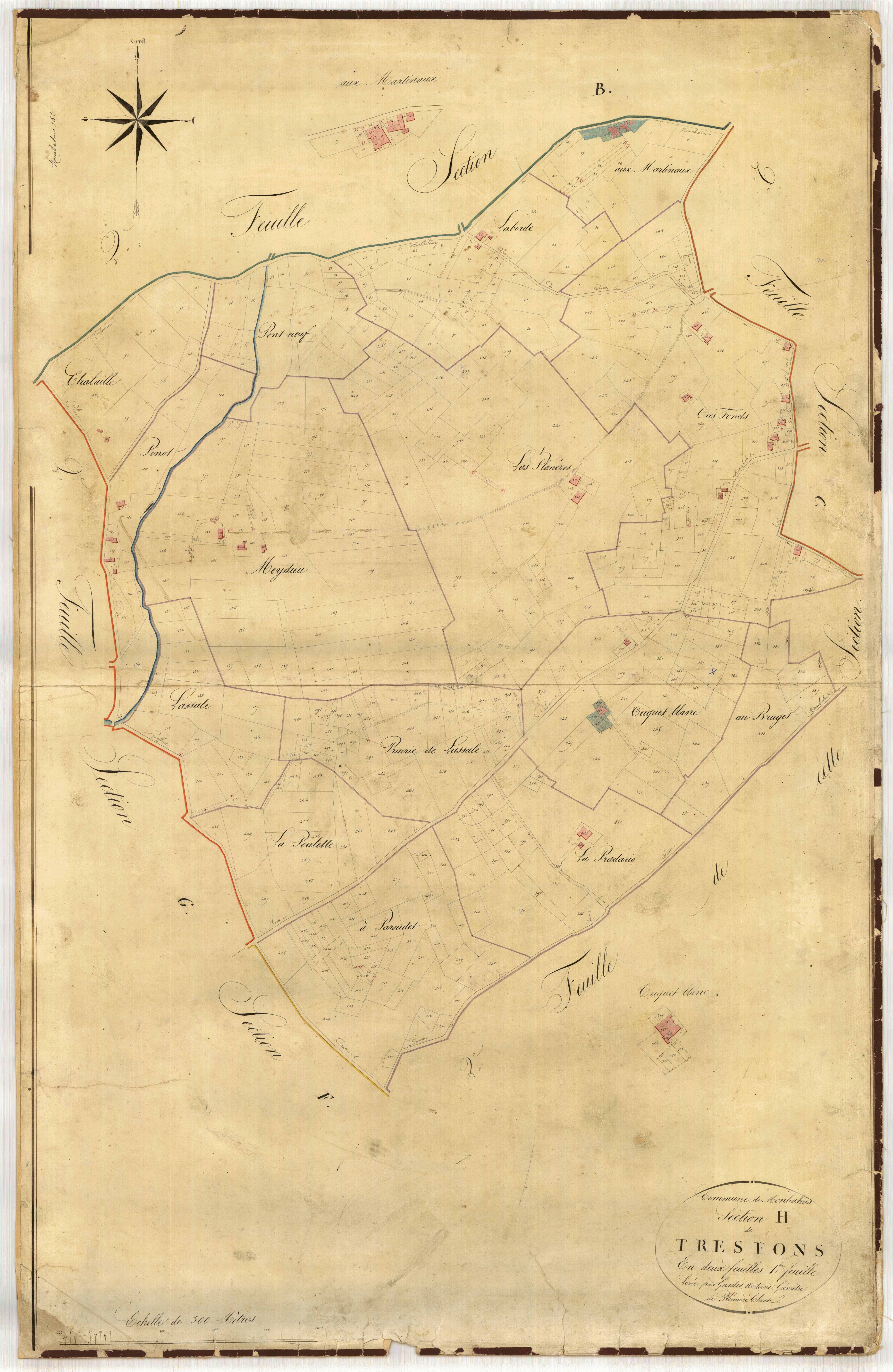 Plan napoléonien-H1 Les Très-Fonds, Monbahus