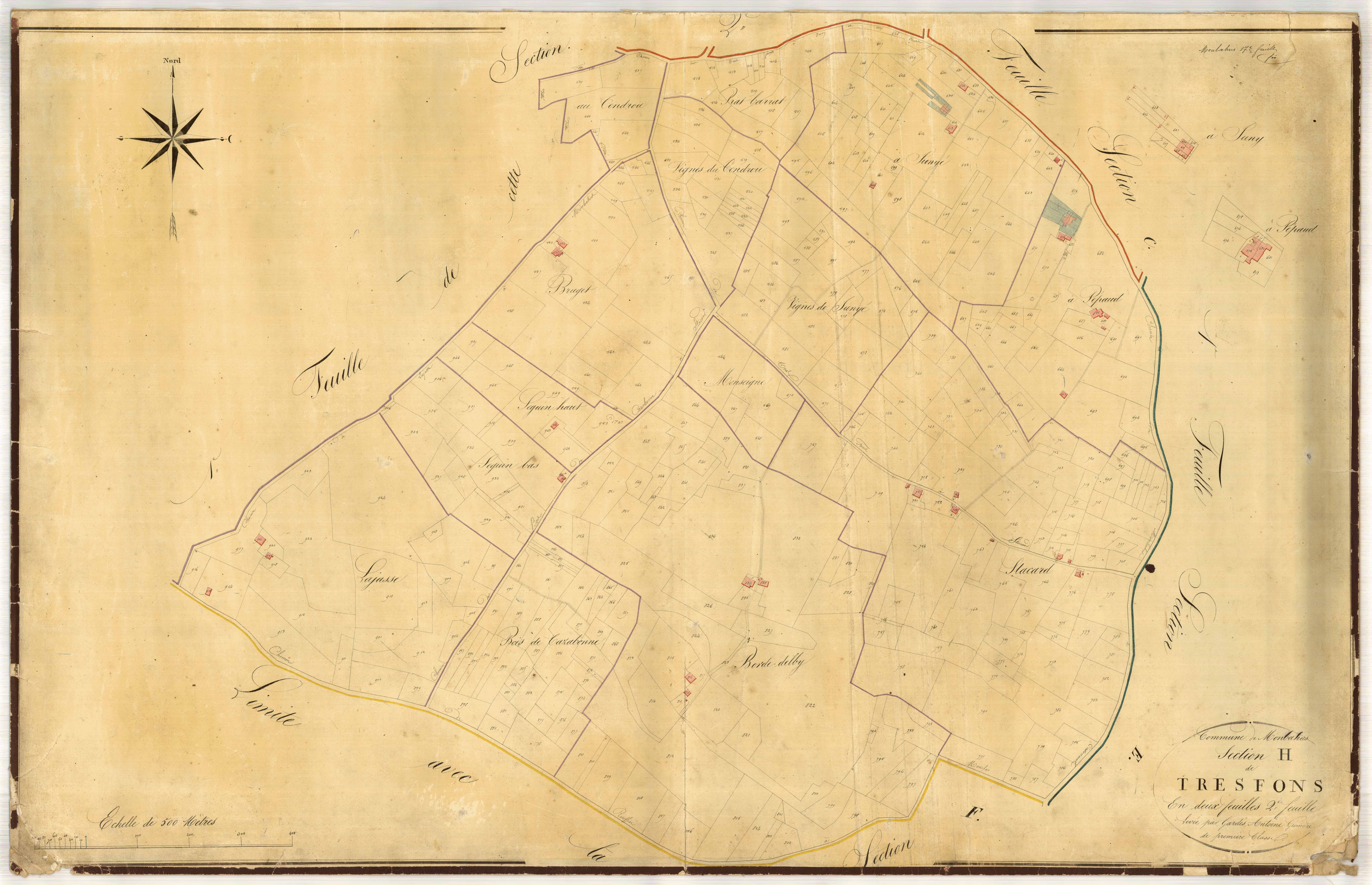 Plan napoléonien-H2 Les Très-Fonds, Monbahus