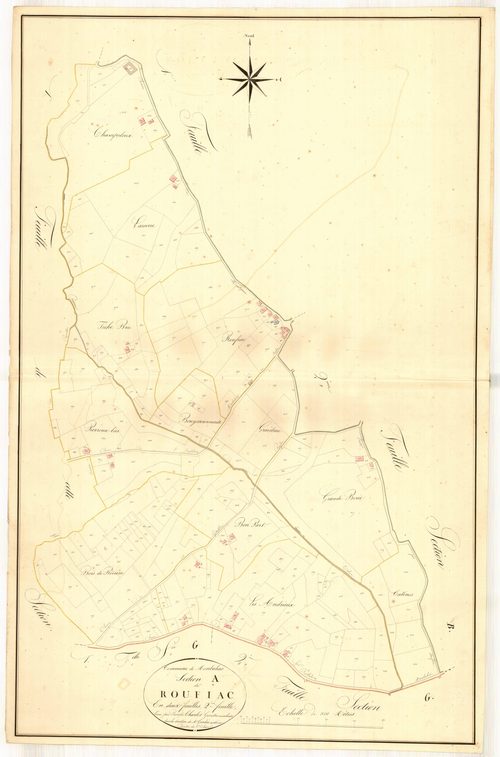 Plan napoléonien, atlas-A2 Roufiac, Monbahus