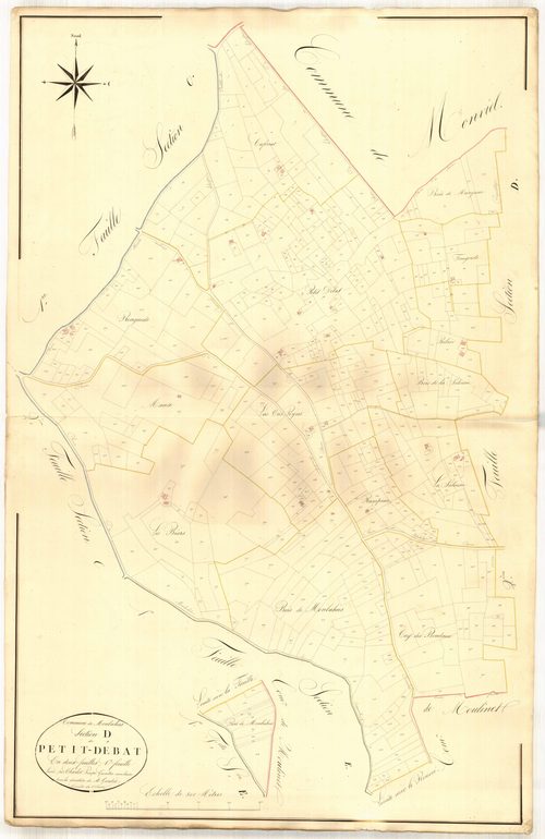 Plan napoléonien, atlas-D1 Petit-Débat, Monbahus