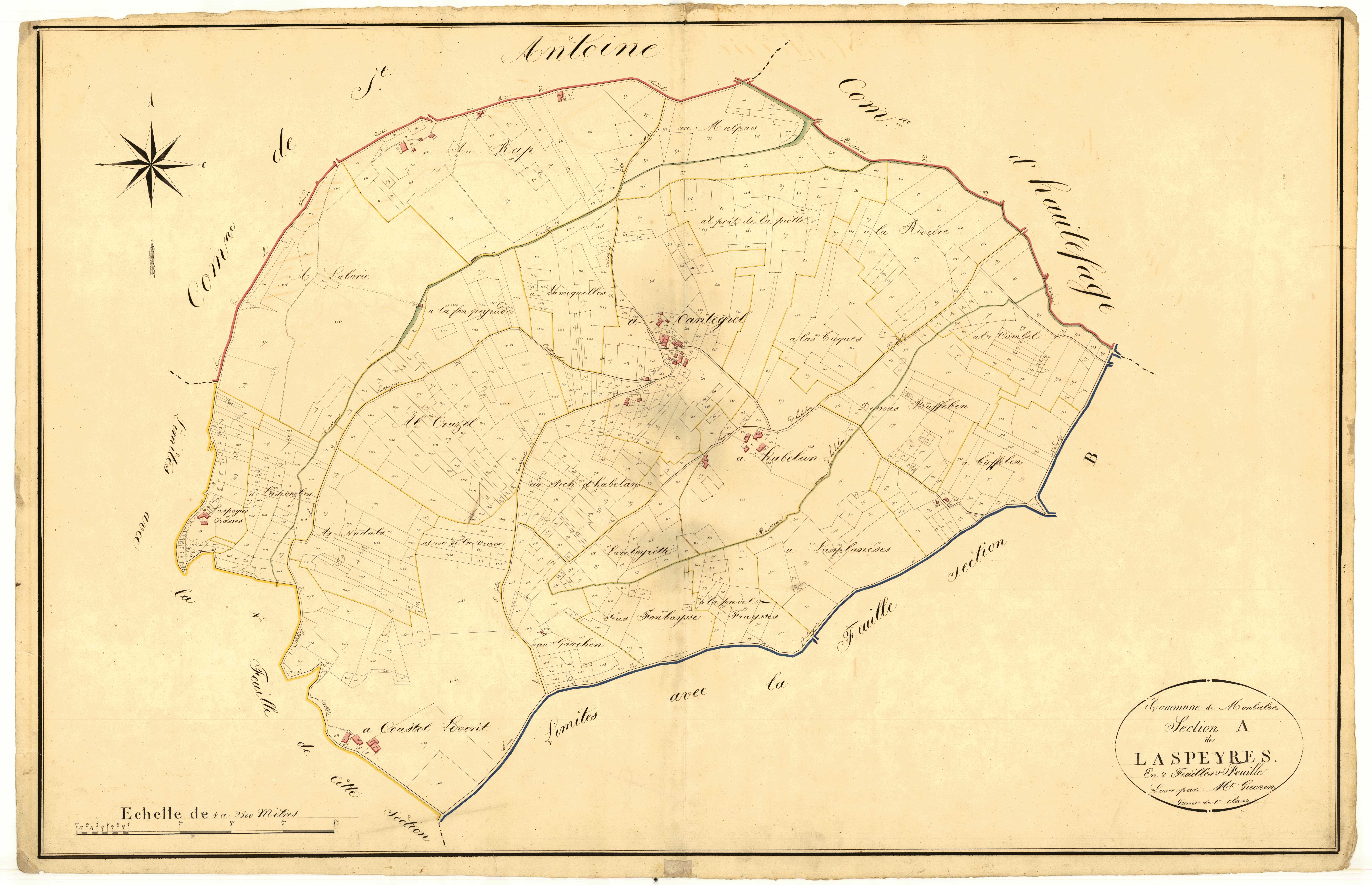 Plan napoléonien, atlas-A2 Laspeyres, Monbalen