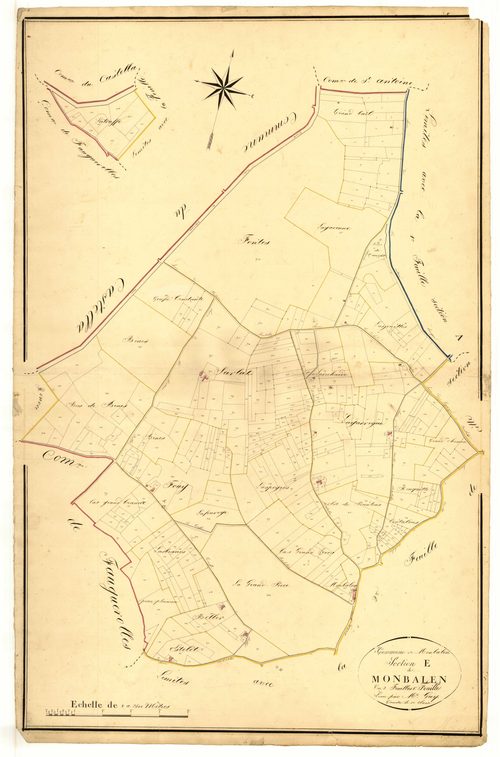 Plan napoléonien, atlas-E1 Monbalen, Monbalen