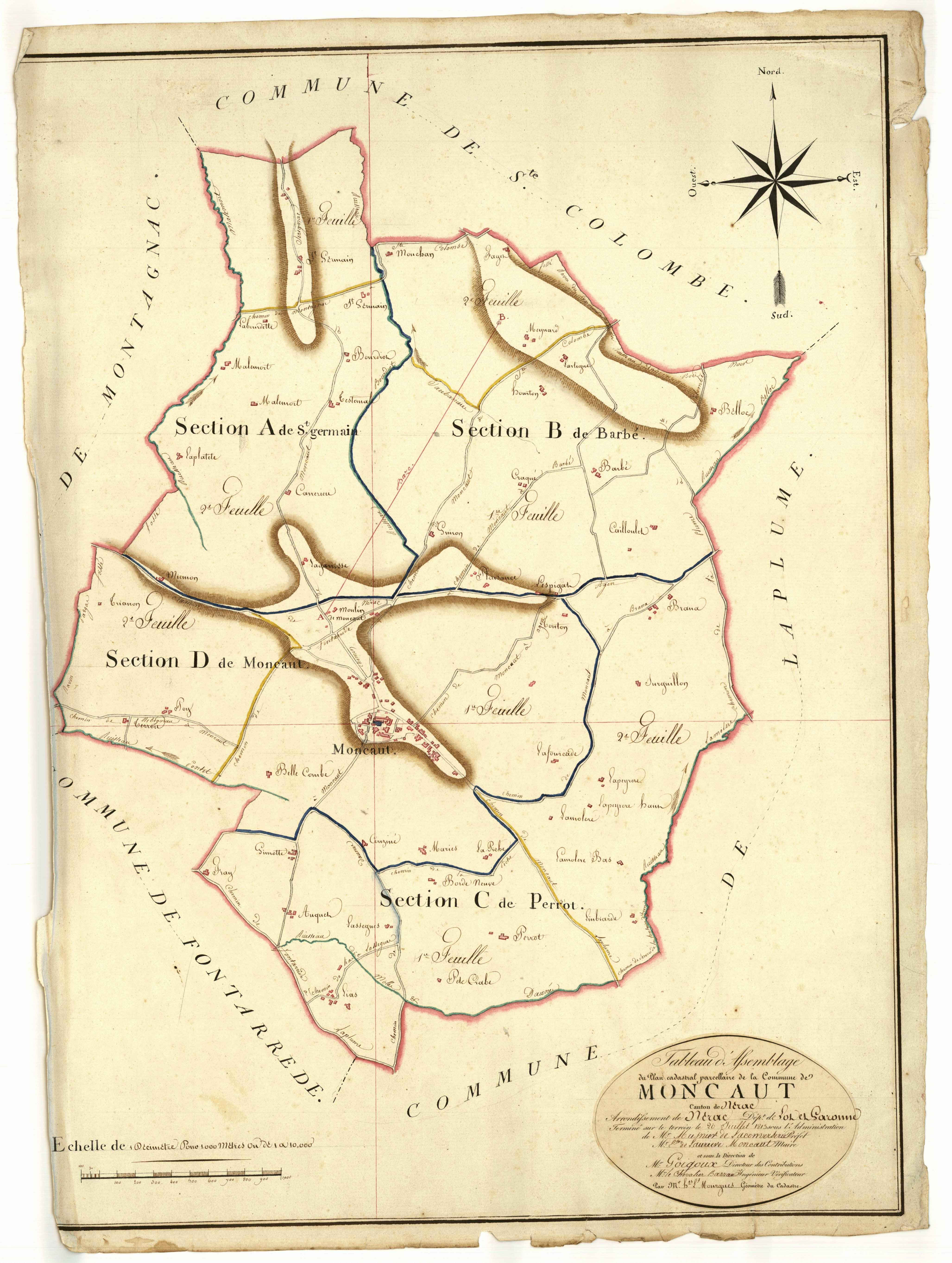 Plan napoléonien, atlas-TA, Moncaut