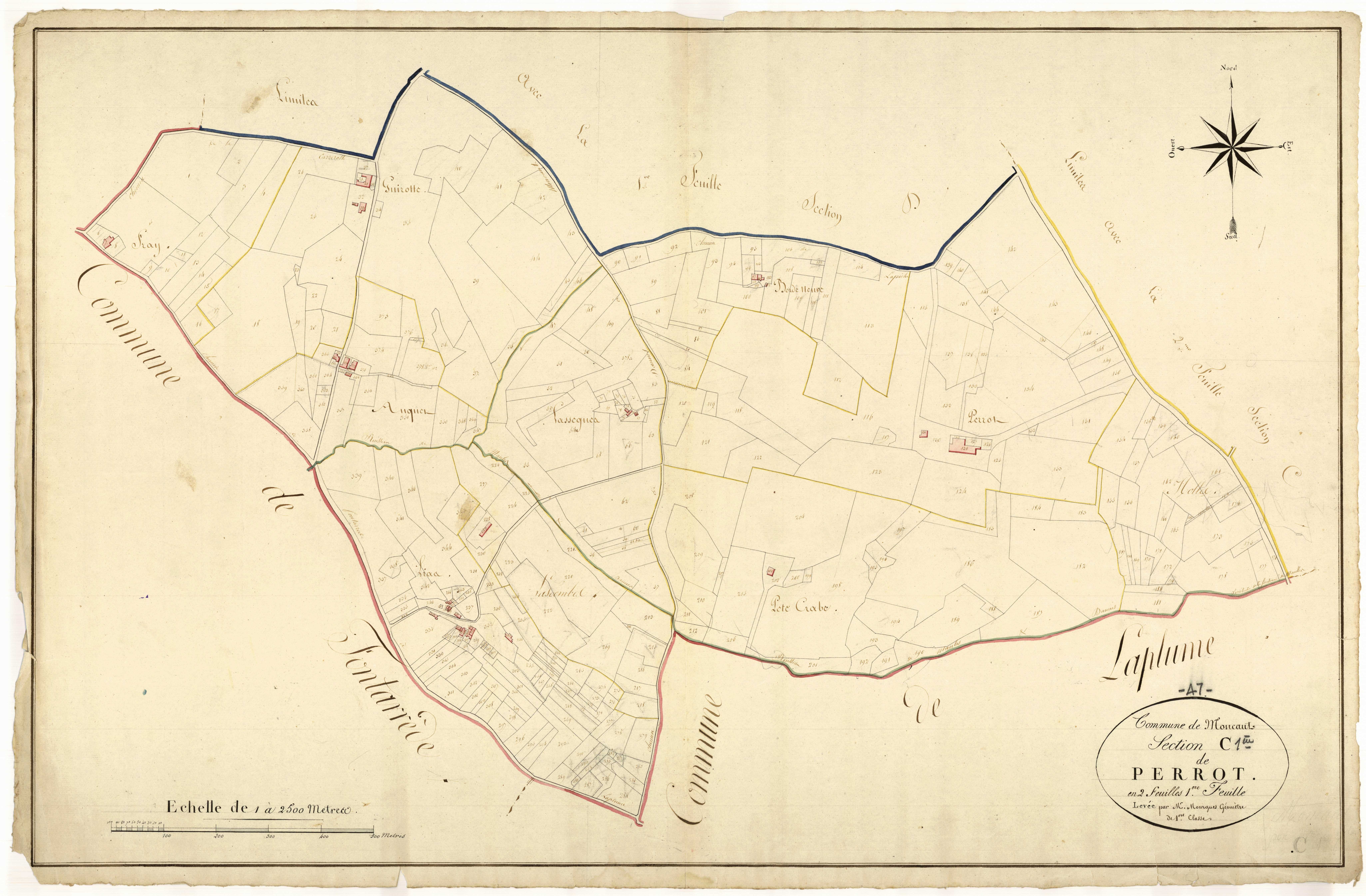 Plan napoléonien, atlas-C1 Perrot, Moncaut