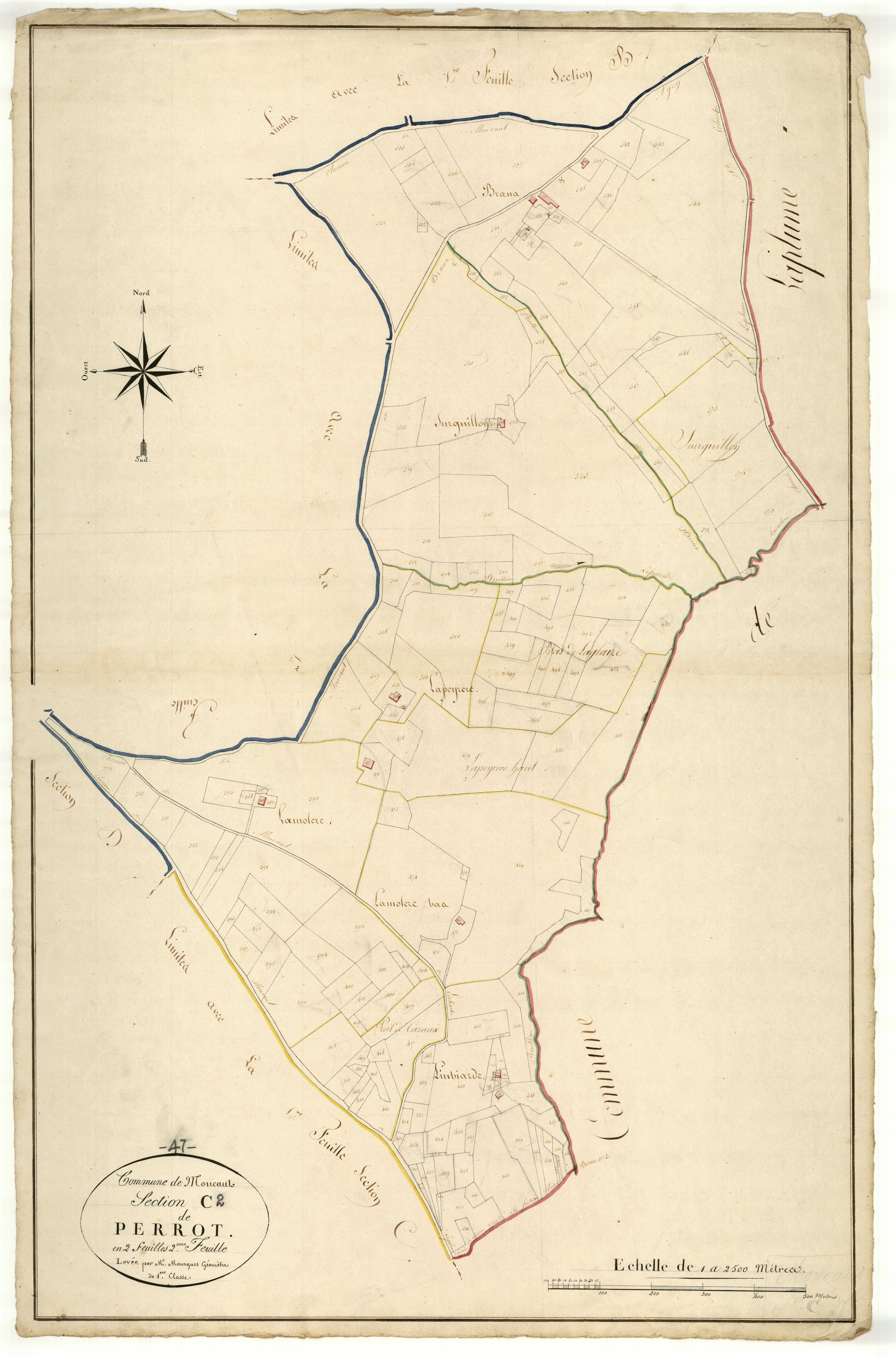 Plan napoléonien, atlas-C2 Perrot, Moncaut