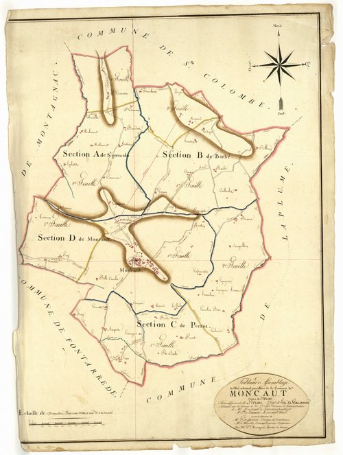 Plan napoléonien, atlas-TA, Moncaut