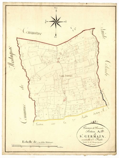 Plan napoléonien, atlas-A1 Saint-Germain, Moncaut