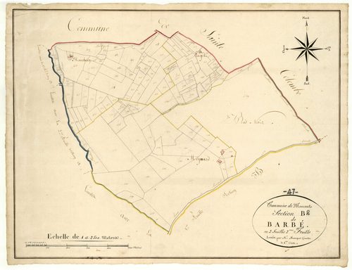 Plan napoléonien, atlas-B2 Barbé, Moncaut