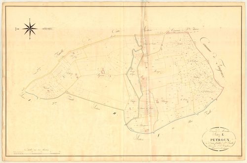 Plan napoléonien, atlas-E1 Peyroux, Monclar-d’Agenais